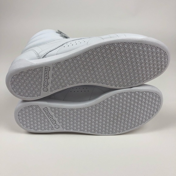 Reebok Classics Freestyle Hi White Retro Shoe 2-70 - Picture 7 of 8